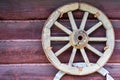 Old animal-drawn vehicle wheel or for the cart