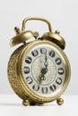 Old antique brass alarm clock Royalty Free Stock Photo