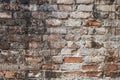 Old antique brick wall background Royalty Free Stock Photo