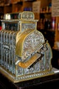 Old antique cash register till - Beamish Village - United Kingdom Royalty Free Stock Photo