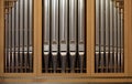 Old antique church organ pipes Royalty Free Stock Photo