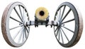 Old Antique Civil War Artillery Cannon Isolated Royalty Free Stock Photo