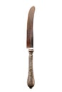 Old antique cutlery knife, clipping path included