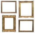 Old antique frame - set Royalty Free Stock Photo