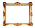 Old antique gold frame Royalty Free Stock Photo