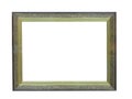 Old antique gold plated wooden picture frame Royalty Free Stock Photo