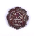 An old antique indian coin