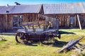 Old Antique Mining Horse Drawn Wagon Royalty Free Stock Photo