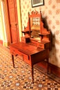 Old antique ornamental dressing table in the palace of bangalore.
