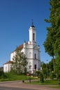 Old antique orthodox Transfiguration Church, Zaslavl city, Minsk region. Belarus. Royalty Free Stock Photo