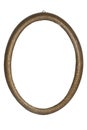 Old Antique Oval Frame Isolated Royalty Free Stock Photo