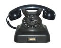 Old antique phone, isolated Royalty Free Stock Photo