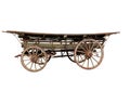 Old antique pioneers horse drawn wagon Royalty Free Stock Photo