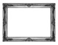 Old antique silver frame Royalty Free Stock Photo