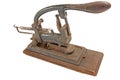 Old antique stapler silo side view Royalty Free Stock Photo
