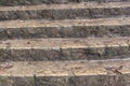 Old and antique stone stairs with sharp steps