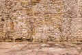 Old antique stone wall and pavement texture Royalty Free Stock Photo