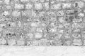 Old antique stone wall and pavement texture Royalty Free Stock Photo
