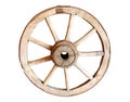 Old antique wagon wheel. Royalty Free Stock Photo