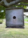 Old antique wooden bird house