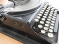 Old antiquie office typewriter machine Royalty Free Stock Photo