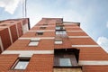 Old apartment block of brick Royalty Free Stock Photo