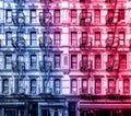 Old apartment building in the Lower East Side of Manhattan, New York City Royalty Free Stock Photo