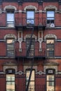 Old apartment building Manhattan, New York City Royalty Free Stock Photo