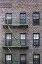 Old apartment building Manhattan, New York City Royalty Free Stock Photo