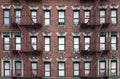 Old apartment building Manhattan, New York City Royalty Free Stock Photo