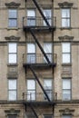 Old apartment building Manhattan, New York City Royalty Free Stock Photo