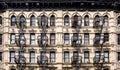 Old apartment buildings in the Lower East Side neighborhood of New York City Royalty Free Stock Photo