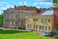 Old apartment houses in Vyborg, Russia