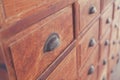 Old apothecary cabinet Royalty Free Stock Photo