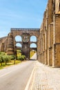 Old aqueduct in Elvas city - Portugal Royalty Free Stock Photo