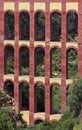 Old aqueduct named El Puente del Aguila in Nerja, Costa del Sol, Spain Royalty Free Stock Photo