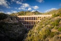 Old aqueduct named El Puente del Aguila in Nerja, Costa del Sol, Andalusia, Spain Royalty Free Stock Photo