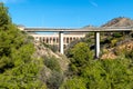 Old aqueduct in Nerja. Royalty Free Stock Photo