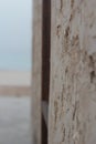 Old Arabian house wall window bye the sea Royalty Free Stock Photo