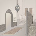 Old arabian room