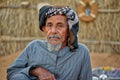 Old Arabic man in traditional dress