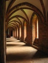 Old arched cloister Royalty Free Stock Photo