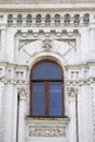 Old arched window in classical style Royalty Free Stock Photo