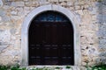 Old Arched wooden doorway Royalty Free Stock Photo