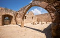 The old arches of Kolossi Castle. Kolossi. Limassol District. Cyprus Royalty Free Stock Photo