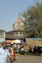 Old architectural building Mandai vegetable market