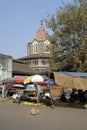 Old architectural building Mandai vegetable market