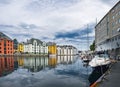 Old architecture of Alesund, Norway