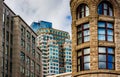 Old architecture in Boston, Massachusetts. Royalty Free Stock Photo