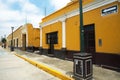 old architecture with buildings from the year 1920 with its streets and sidewalks lambayeque peru